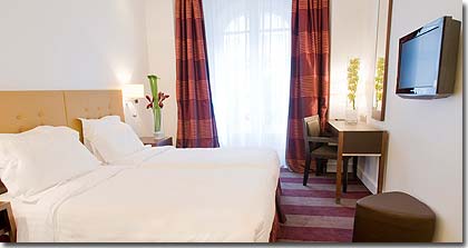 Photo 6 - Hotel Astra Opera Paris 4* estrelas ao pé da Opéra Garnier - Quarto duplo 2 camas.