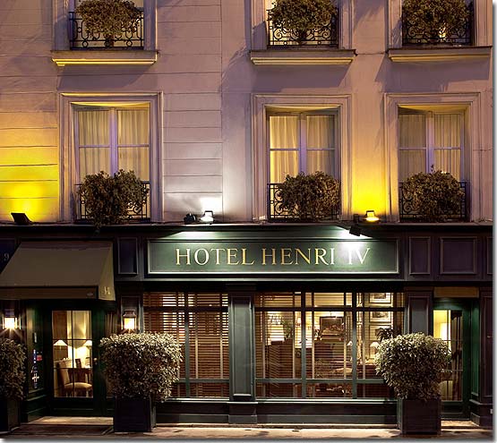 Hotel Henri 4 Rive Gauche 3* Sterne Paris in der Nähe des Viertels Latin (Quartier Latin) und boulevard Saint Michel.