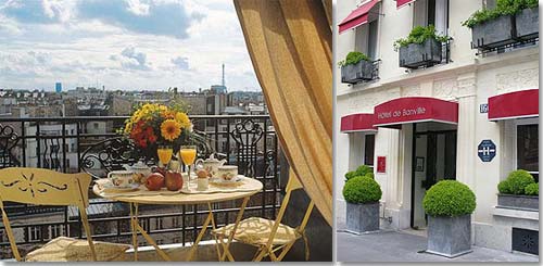 Hotel de Banville Paris 4* star near the Arch of Triumph and the exhibition centres (Palais des Congrès)