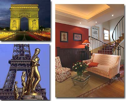 Hotel Etoile Trocadero 3* Sterne Paris in der Nähe der Avenue des Champs Elysées und des Triumphbogens.