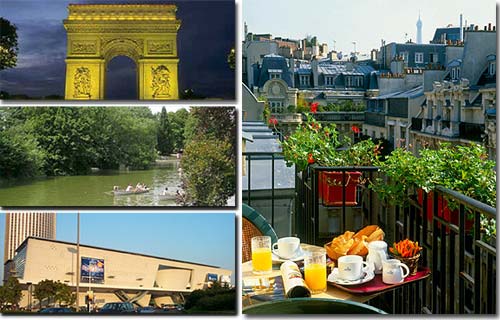 Hotel residence Foch 3* Sterne Paris in der Nähe der Avenue des Champs Elysées und des Triumphbogens.