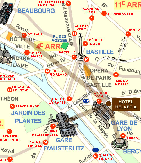 Plan et accÃ¨s Ã  l'hotel.