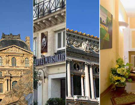 Hotel Louvre Marsollier Opera Paris 3* star near the Louvre Museum and Place Vendôme