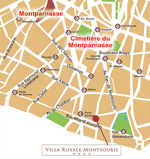 Villa Montparnasse Hotel Paris Villa Montparnasse Hotel Paris