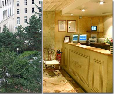 Hotel Britannia 2* Sterne Paris in der Nähe der Oper Garnier und des Viertels Saint-Lazare.