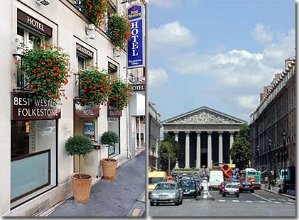 Photo 2 - Best Western Hotel Folkestone Opera Paris 3* étoiles proche de l'Opera Garnier - Non loin de la rue du Faubourg Saint-Honoré et de la place de la concorde, vous pourrez également faire une promenade jusqu'au Louvre ou rejoindre les Champs Elysées à pied.