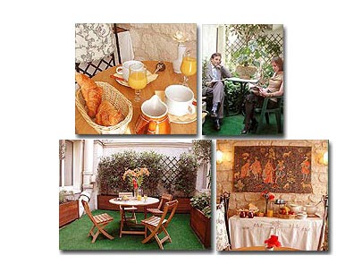 Photo 4 - Hotel Monceau Etoile 3* Sterne Paris in der Nähe der Parc Monceau und der Avenue des Champs Elysées. - Eine Oase der Ruhe im pulsierenden Paris. Umgeben von Hortensien, Olivenbäumchen und duftenden Rosmarinsträucher bleibt es hier auch an heißen Tagen herrlich kühl.