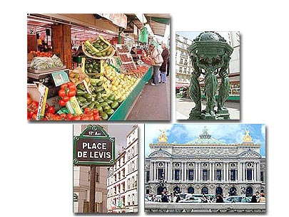 Photo 5 - Hotel Monceau Etoile Paris 3* estrelas ao pé do Parc Monceau e perto dos Campos Elísios - Único hotel na famosa rue de Lévis, uma das raras ruas de Paris fechadas ao trânsito, com o seu célebre mercado permanente, incrustado entre inúmeras boutiques e restaurantes tipicamente parisienses.