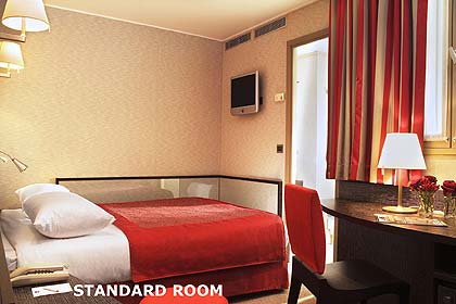 Photo 6 - Best Western Hotel Jardin de Cluny Paris 3* star near the Latin Quarter (Quartier Latin) and boulevard Saint Michel, Left Bank area - In each of the 40 rooms, you will find the distinctive imprint of luxury, all with air-conditionned, TV cable, hair drayer...