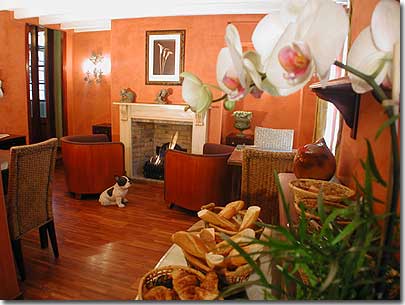 Photo 9 - Hotel de la Sorbonne Paris 2* star near the Latin Quarter (Quartier Latin) and boulevard Saint Michel, Left Bank area - and the cosy salon is a perfect antidote to the bustling Latin Quarter.