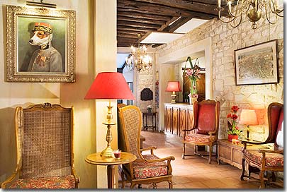Photo 2 - Hotel Saint Paul Rive Gauche Paris 3* star near the Latin Quarter (Quartier Latin) and boulevard Saint Michel, Left Bank area - Its oak beams and stone walls are combined with 