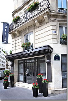 Photo 1 - Design Hotel Bassano Paris 4* star near the Champs Elysees - A free stone corner house in a quiet street leading straight to the Champs Elysees.

WIFI internet access.