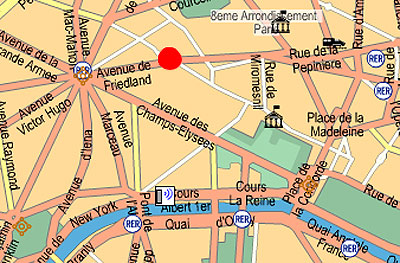 Paris Map Champs Elysees - Ricki Chrissie