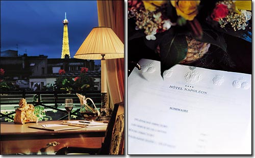 Hotel Napoleon Paris 4* star near the Champs Elysees and close to the Arch of Triumph