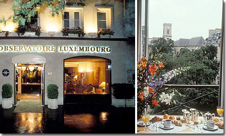 Hotel Obervatoire Luxembourg 3* Sterne Paris in der Nähe des Viertels Latin (Quartier Latin) und boulevard Saint Michel.